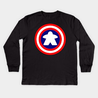 captain meeples Kids Long Sleeve T-Shirt